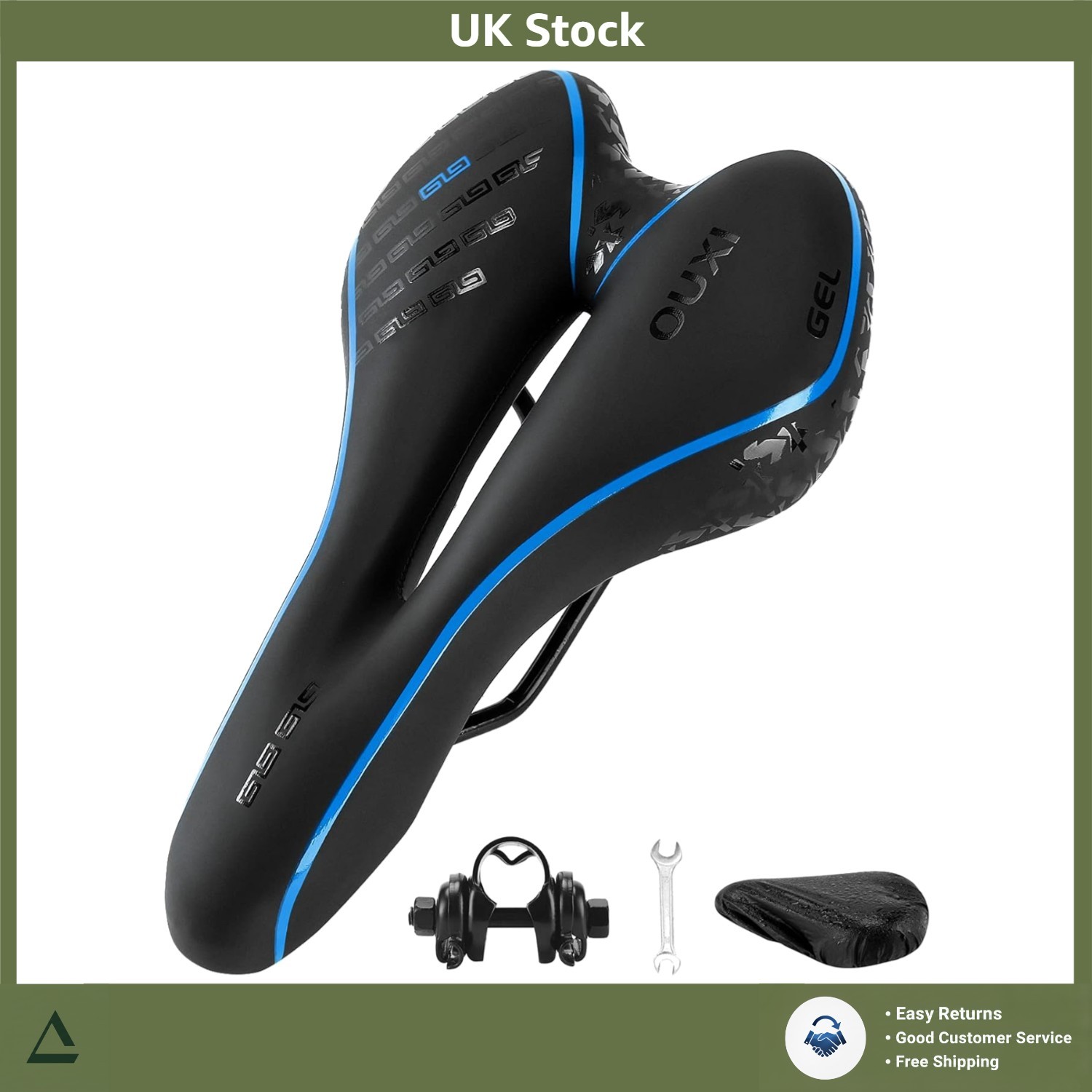 Ergonomic Gel Bicycle Saddle - Comfortable Seat Cushion for MTB & Road Bikes