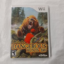 Cabela's Dangerous Hunts 2009 Nintendo Wii - No Manual Tested