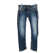 Vigoss Men's and Women's Straight Blue Jeans