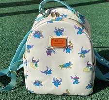 Loungefly Disney Lilo  Stitch Outfits All Over Print Mini Backpack