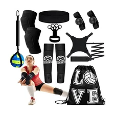 Wettarn 8 Set Volleyball Training Equipment Aid Solo Volleyball Trainer Gift ...