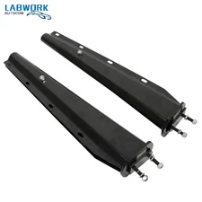 Black Straight Spring Loaded Mud Flap Hanger 2.5" Bolt Spacing,30" Length