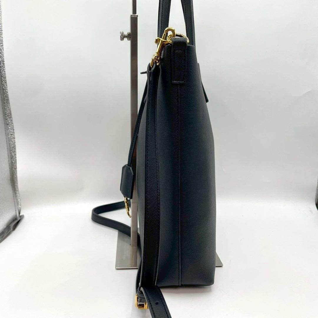 Borsa shopping giocattolo Saint Laurent borsa a tracolla in pelle a 2 vie ner...