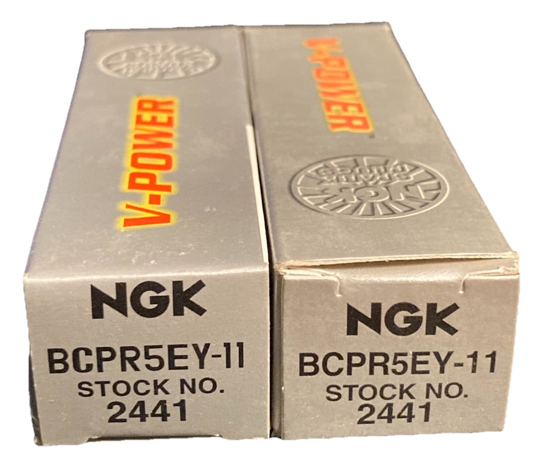 Set of 2 Spark Plugs V-Power NGK 2441 BCPR5EY-11