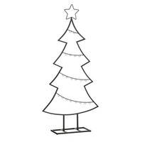 Mica Decorations Dekoration Weihnachtsbaum - L50 X B15 X H105 Cm - Eisen - Schwa