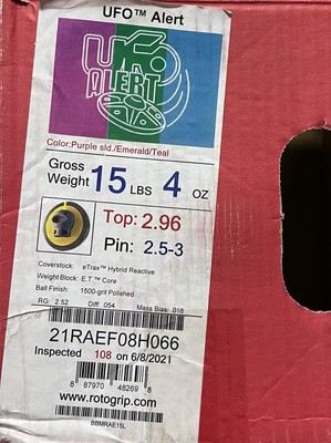Roto Grip UFO Alert 15 lb Bowling Ball New in Original Box