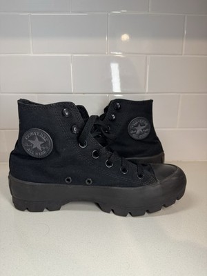 Converse Chuck Taylor All Star Lugged High Top Black Monochrome Women's 569891C