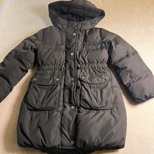 GapKids Girls S 6 7 Black Down Puffer Parka Hooded Winter Coat 2012