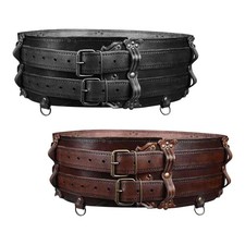 Medieval Waist Belt PU Leather Vintage Design Cosplay Accessories Renaissances