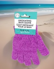 EXFOLIATING BATH GLOVE PURPLE BRAND NEW SEALED PACKAGE REALLY NICE