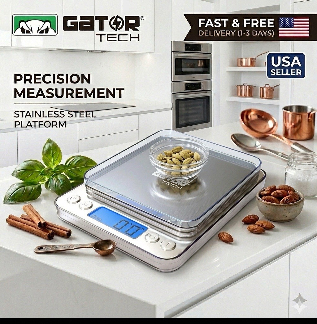 Digital Kitchen Scale Food Diet Cook Weight Jewelry Gold Grain Gram 2000g x 0.1g