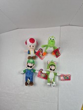 Super Mario Plush Lot Toad Yoshi Luigi Cat Mario New Nwt 2025 Nintendo 8"
