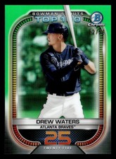 2021 BOWMAN SCOUT'S TOP 100 REFRACTOR GREEN #BTP-25 DREW WATERS 82/99