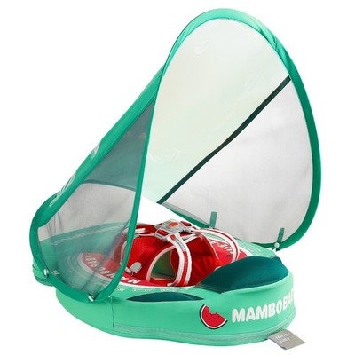 2024 HECCEI Mambobaby Float Baby Pool Float with Canopy Add Tail Swimming Floats