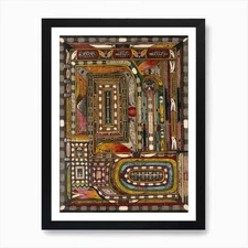 Art Deco Colorful Abstract Wall Art Framed Wall Art Poster Canvas Print Picture