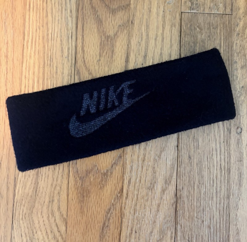Nike Extra Thick Headband - Black - Swoosh Logo