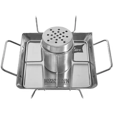 MOUNTAIN GRILLERS Beer Can Chicken Roaster Stand - Stainless Steel Holder -
