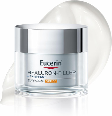 Eucerin Hyaluron-Filler Tagescreme LSF 30 50 ml, Anti-Falten- und Feuchtigkeitscreme Gesichtscreme