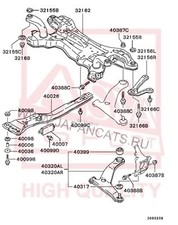 Rotule de suspension Mitsubishi GRANDIS