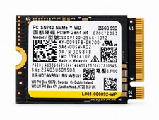 WD PC SN740 256GB M.2 2230 NVMe PCIe Gen4 x4 SSD SDDPTQD-256G-1012