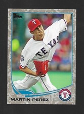 2013 Topps Update #US69 Martin Perez Camo Insert Serial No 95 // 99 Rangers