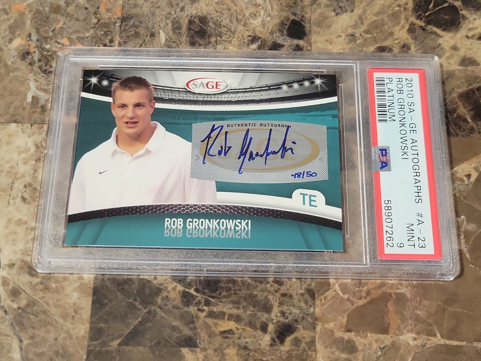 Rob Gronkowski SA-GE Autographs #A23 Platinum
