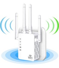 WiFi Extender - Wireless Signal Repeater Booster - 1200Mbps Wall-Through Strong