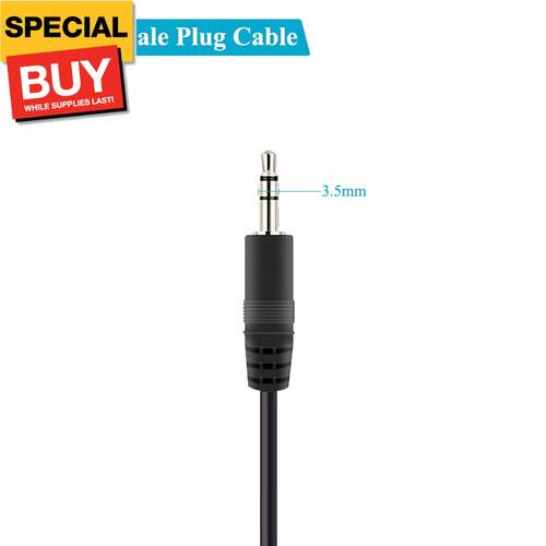 2 Pack Replacement 3.5Mm Male Plug to Bare Wire Open End TRS 3 Pole Stereo 1/8" - Picture 3 of 4