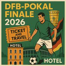 DFB Pokalfinale am 23.05.2026, Berliner Olympiastadion - Tickets + Stadtfahrt