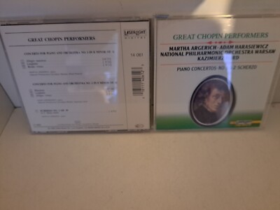  GREAT CHOPIN PERFORMERS - PIANO CONCERTO 1 & 2 rare Classical cd KORD Scherzo