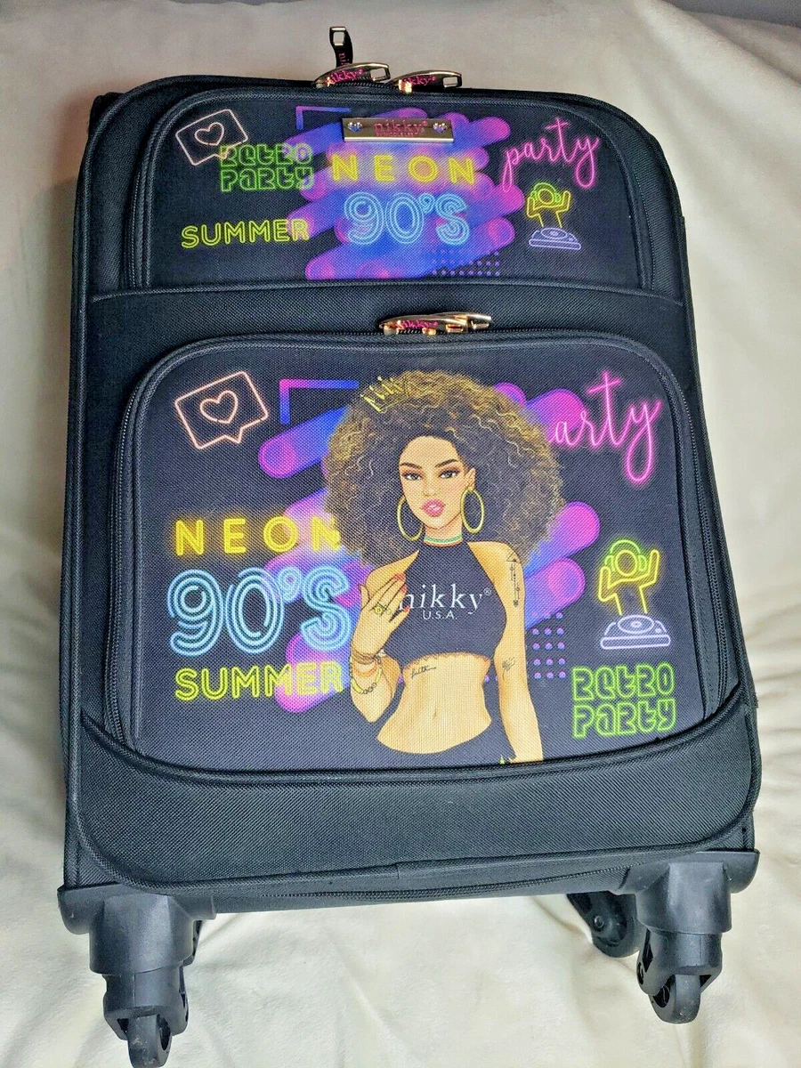 Nikky by Nicole Lee Carry On Spinner Suitcase Luggage Telescoping