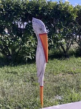 39" PELICAN YARD STAKE ART ISLAND HOME DECOR TRIBAL BAR TROPICAL