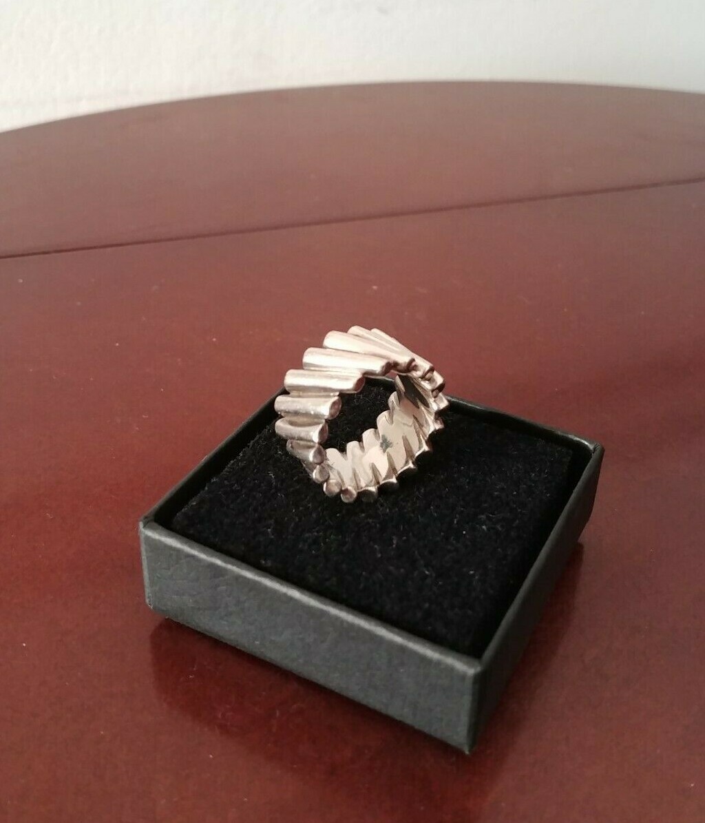 Woman's Solid Sterling Silver Designer Falling Ba… - image 6