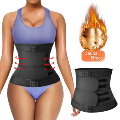 Men Women Neoprene Sauna Thermo Sweat BodyShaper Waist Trainer Fat Burner Corset