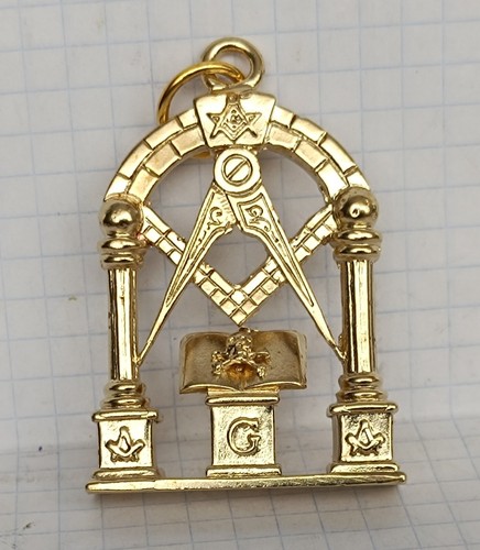 Freimaurer Altar Schmuck Messing Anhänger- - Bild 3 von 13