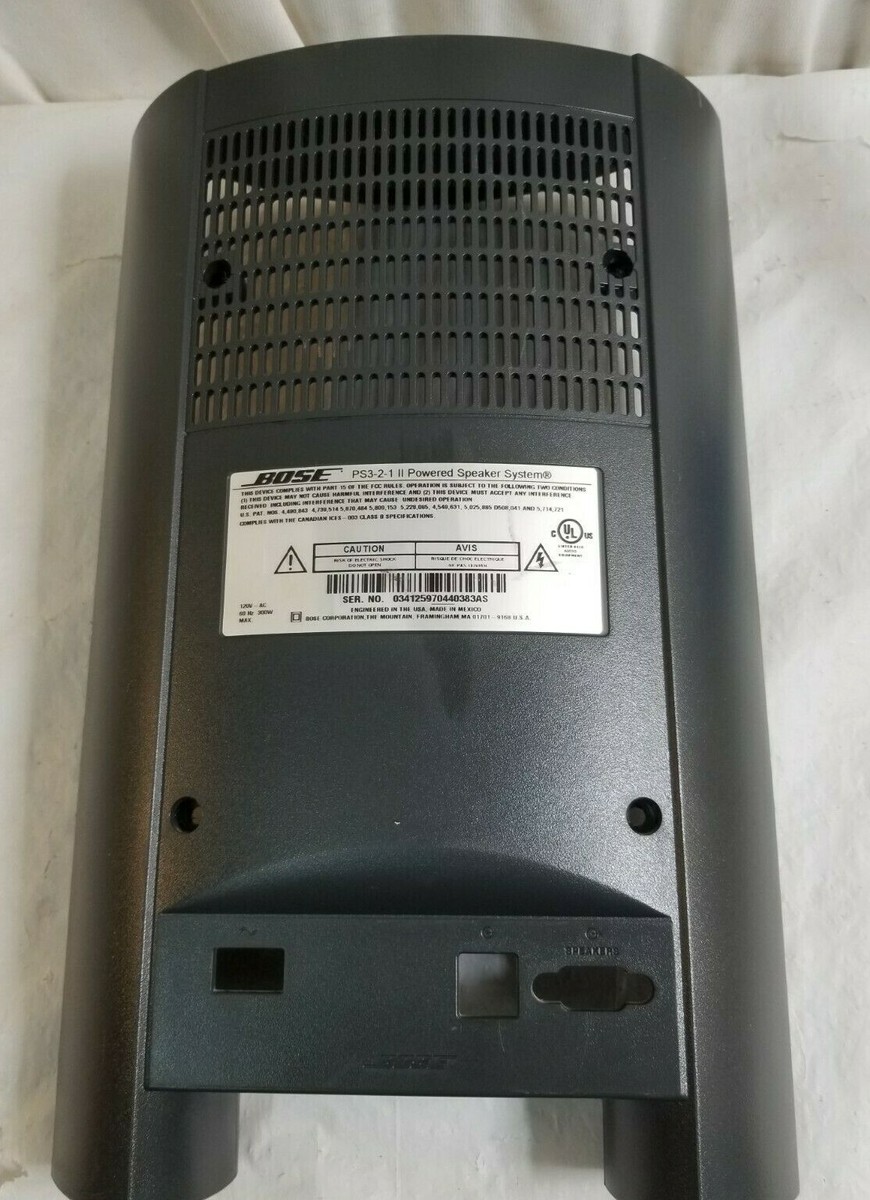 BOSE PS3-2-1 II Powered Speaker System BACK COVER | eBay