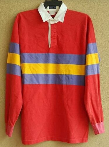 1970-80's Patagonia Rugby Shirt in Primary colors Marked Size X-Large