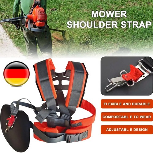 Profi Doppel Schultergurt Tragegurt für Motorsense Freischneider STIHL Trimmer - Bild 2 von 16