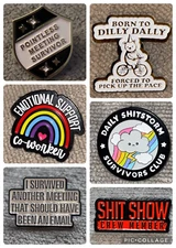 BUY 2 GET 1 FREE! Funny Workplace Pin Badge - Office Humour, Work Gift, Coworker