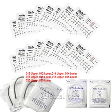 Dental Orthodontic Mini/Standard Bracket Braces / Elastic Niti Arch Wires