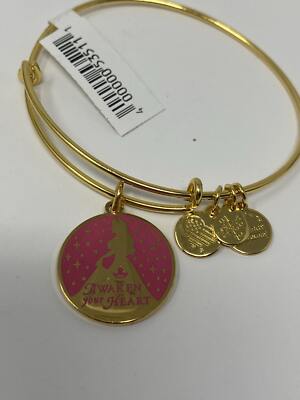 Disney Sleeping Beauty Awaken Your Heart Gold Alex and Ani Bracelet