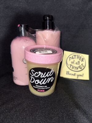 Body Scrub Pink Coco Lotion Gift Set New Victorias Secret Coco