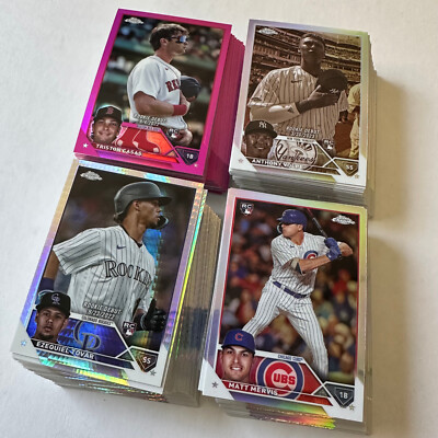 2023 Topps Chrome Update Series Pink Sepia Prism Refractors - You Pick
