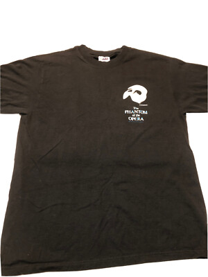 VTG 1980 Phantom Of The Opera Black L Promo T-Shirt Broadway Glow In The Dark