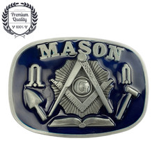 MASON TOOLS Belt Buckle Metal Zinc Alloy Cowboy Vintage Men Western Premium