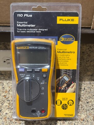 NEW! Fluke Essential Multimeter True RMS Digital Multimeter 110 Plus-LW (772343)