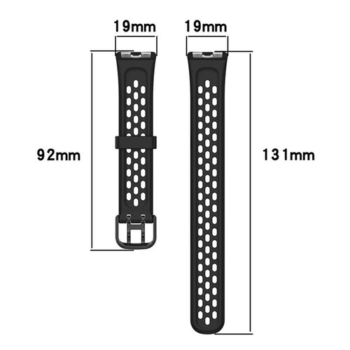 Oddychający silikonowy pasek do zegarka akcesoria do Huawei Band8 - Zdjęcie 4 z 6