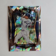 2021 Select Cracked Ice Prizm Premier Level #129 Michael Brantley #D / 25