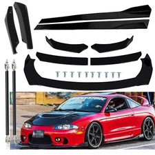 Front Bumper Rear Lip For Mitsubishi Eclipse Spoiler Splitter Side Skirt Glossy