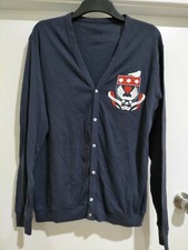 American Apparel Sz large Preppy Cardigan Jumper Hide and seek design